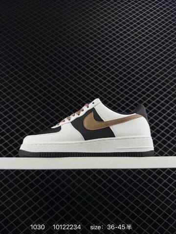 Nike Air Force 1 07 White Black Brown EU 36-45 Lifestyle - Unisex (BS-74463)