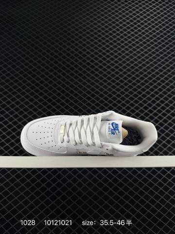 Nike Air Force 1 Low White Blue Silver 35 5-46 5 Lifestyle - Unisex (BS-74501)