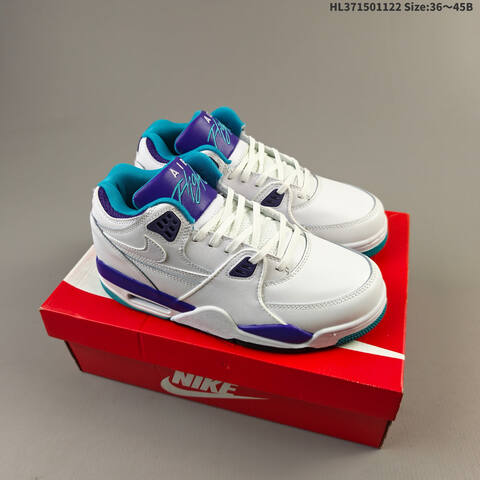 Nike Air Flight 89 White Purple Teal EU 36-45 Basketball - Unisex (BS-63291)