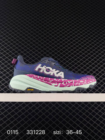 HOKA ONE ONE Mafate Speed 6 Orange Red Yellow Pink Dark Gray EU 36-45 Trail Shoe Trail Running Sneakers - Unisex (BS-86319)