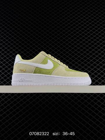 Nike Air Force 1 Light Green White Gold EU 36-45 Lifestyle - Unisex (BS-70342)