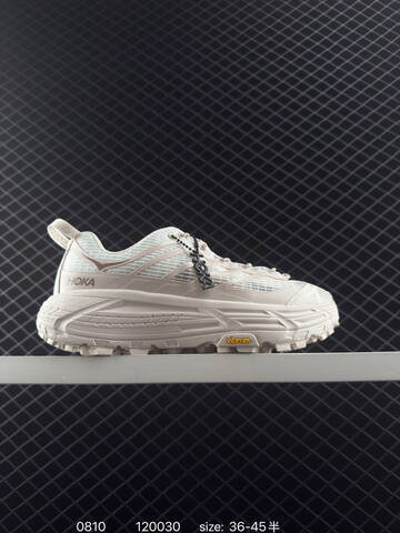 HOKA ONE ONE Mafate Speed Three 2 Off White Yellow EU 36-45 Trail Shoe Trail Running Sneakers - Unisex (BS-86500)