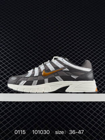 Nike P-6000 Grey White Orange EU 36-47 Running - Unisex (BS-73142)