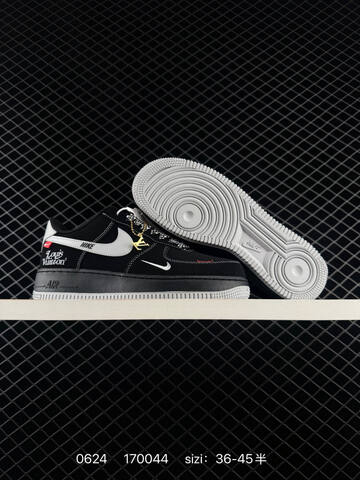 Nike Air Force 1 07 Low Black White Red EU 36-45 Sneaker - Unisex (BS-70621)