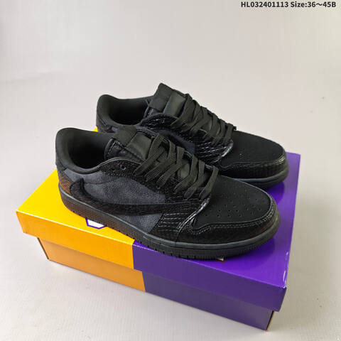 Jordan Air Jordan 1 Low x Travis Scott Black EU 36-45 Lifestyle - Unisex (BS-63806)