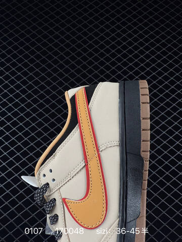 Nike Dunk SB Low Beige Black Gum With Red Blue And Tan Accents EU 36-45 Skate - Unisex (BS-73277)
