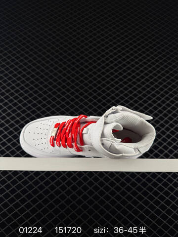 Nike Air Force 1 07 Low White Red EU 36-45 Lifestyle - Unisex (BS-72973)