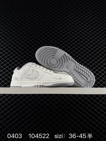 Nike Dunk Low Off White Grey Silver EU 36-45 Skate - Unisex (BS-72307)