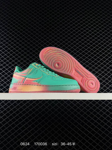 Nike Air Force 1 07 Low IB6834 Green Red Orange Yellow EU 36-45 Sneaker - Unisex (BS-70622)