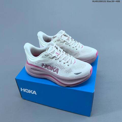 HOKA ONE ONE Bondi 9 Light Off White Mint Green Silver EU 36-40 Running Shoe Running Sneakers - Unisex (BS-69394)
