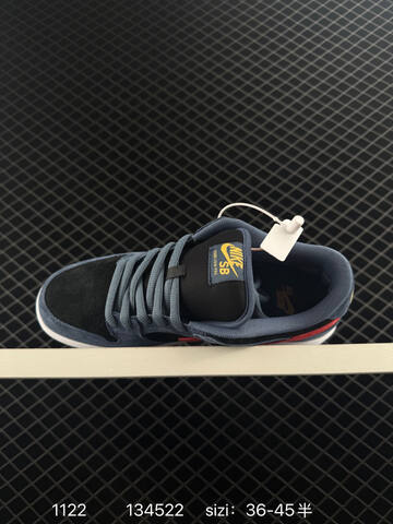 Nike Dunk SB Low Pro Navy Black Red With White Midsole And Olive Outsole EU 36-45 5 Skate - Unisex (BS-74061)