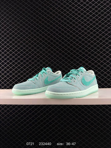 Jordan Air Jordan 1 Low Mint Green Teal White EU 36-47 Sneaker - Unisex BS-81035