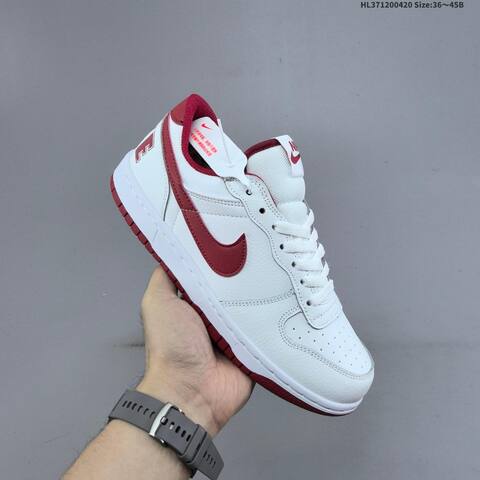 Nike Big Low White Red EU 36-45 Skate Shoe - Unisex BS-60632