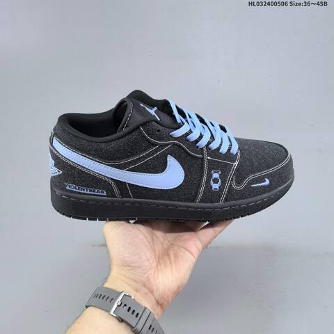Jordan Air Jordan 1 Low Black University Blue EU 36-45 Casual - Unisex (BS-66023)