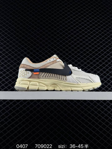 Nike Zoom Vomero 5 Two Colorways 1 Beige White Black With Blue And Orange Accents Cream Midsole Grey Outsole 2 Black Brown White With Orange Accent Cream Midsole Gum Brown Outsole EU 36-45 With Half Sizes Lifestyle Unisex BS-72252