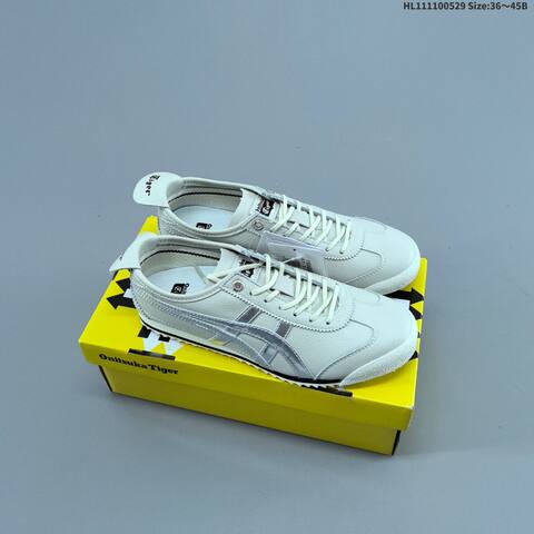 Onitsuka Tiger Mexico 66 Slip On Cream White Grey EU 36-45 Sneaker Casual Sneakers - Unisex (BS-68788)