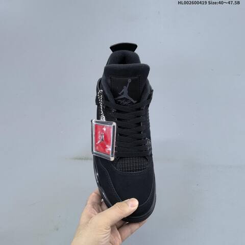 Jordan Air Jordan 4 Retro Black Cat Black EU 40-47 5 Basketball - Men's (BS-66129)