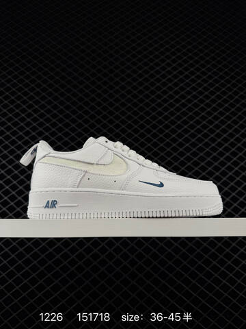 Nike Air Force 1 07 White Iridescent Blue EU 36-45 5 Lifestyle - Unisex (BS-73465)