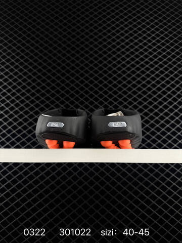 Nike Mind 001 Recovery Slide Black With Orange Accents 40-45 Casual - Men's (BS-72515)