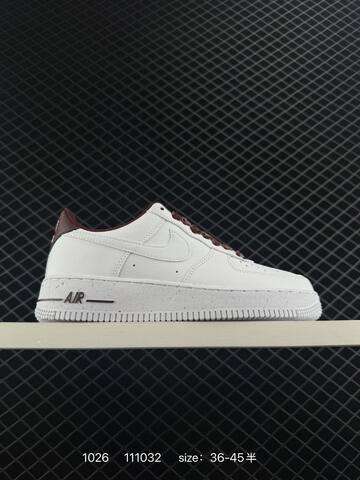 Nike Air Force 1 07 White Burgundy EU 36-45 5 Lifestyle - Unisex (BS-74571)