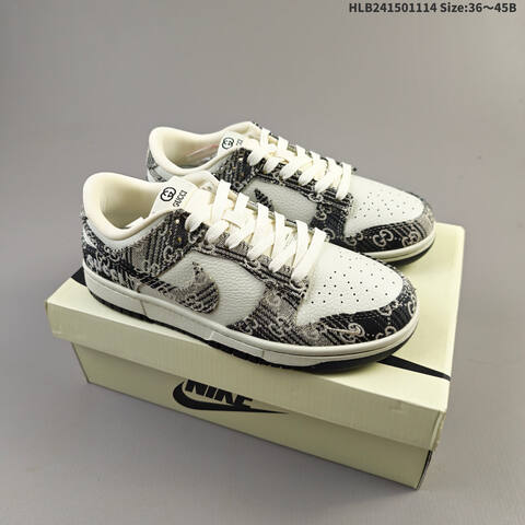 Nike SB Dunk Low Retro DIY Off White Black EU 36-45 Skate Shoe - Unisex (BS-63746)