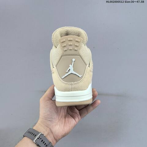 Jordan Air Jordan 4 Retro Cozy Girl Beige Tan Cream EU 36-47 5 Basketball - Unisex (BS-65986)