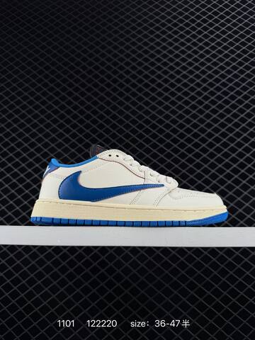 Fragment x Travis Scott x LV Air Jordan 1 Low Lifestyle BS-80377