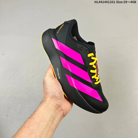 Adidas Adizero Pro Evo SL Black Pink Orange EU 39-46 Running Shoe Unisex BS-65379