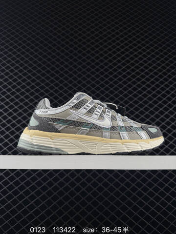 Nike P-6000 Silver Black White EU 36-45 Running - Unisex (BS-73001)
