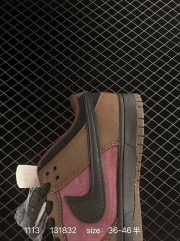 Nike SB Dunk Low Brown Burgundy Black EU 36-46 5 Skate - Unisex (BS-74230)