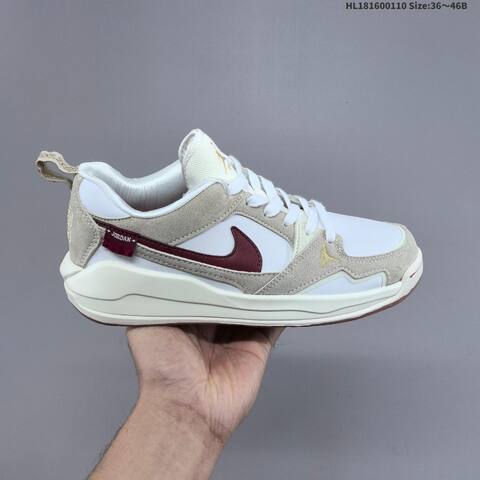 Jordan Air Jordan CMFT Era White Grey Burgundy 36-46B Casual - Women s BS-67018