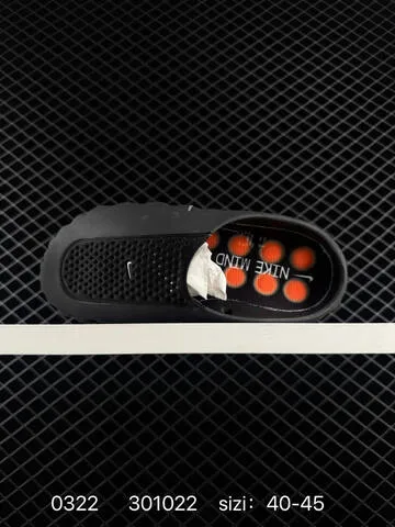 Nike Mind 001 Recovery Slide Black With Orange Accents 40-45 Casual - Men s BS-72515