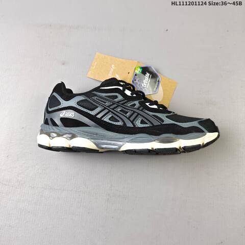 ASICS GEL NYC Black Grey White Cream EU 36-45 Running Shoe Running Sneakers - Unisex (BS-69239)