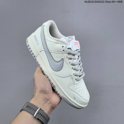 Nike SB Dunk Low Supreme Off White Light Grey EU 36-46 Skate Shoe - Unisex BS-61186