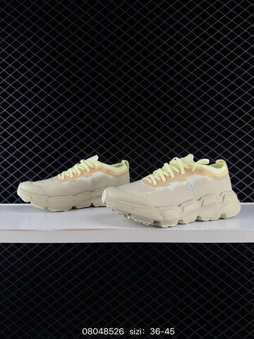 On Cloudsoma Cream Pale Yellow Beige EU 36-45 Trail Shoe Trail Running Sneakers - Unisex (BS-84940)