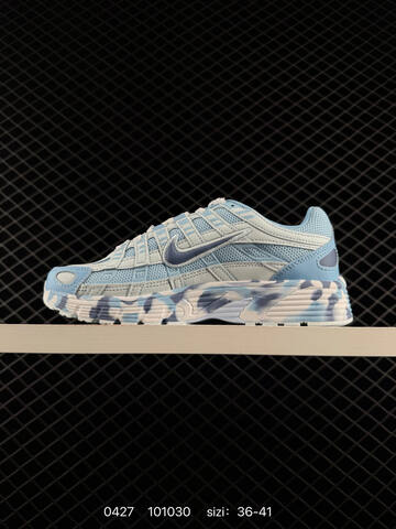 Nike P-6000 Light Blue White With Navy Accents 36-41 Running - Unisex (BS-71827)