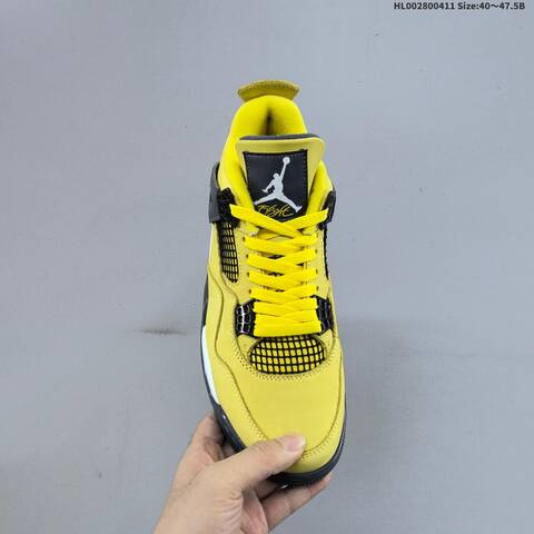 Jordan Air Jordan 4 Retro Tour Yellow Black White EU 40-47 5 Basketball - Men's (BS-66243)