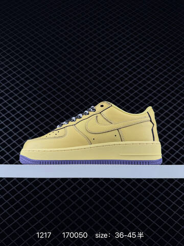 Nike Air Force 1 07 LV8 Yellow Purple EU 36-45 Casual - Unisex (BS-73645)