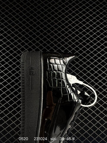 Nike Air Force 1 07 Gloss Black EU 36-46 Casual - Unisex (BS-71343)