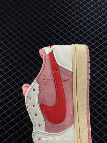 Jordan Air Jordan 1 Low Travis Scott Reverse Mocha DM7866 002 Pink White Red Cream EU 36 46 Sneaker EU 36-46 - Unisex BS-80730