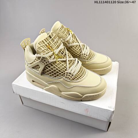 Jordan Air Jordan 4 Retro White Cream EU 36-47 Basketball - Unisex (BS-63372)