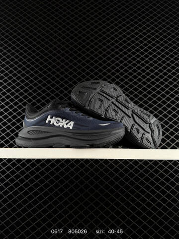HOKA ONE ONE Bondi 9 Navy Black White Grey EU 40-45 Running Shoe Running Sneakers - Men's (BS-86191)