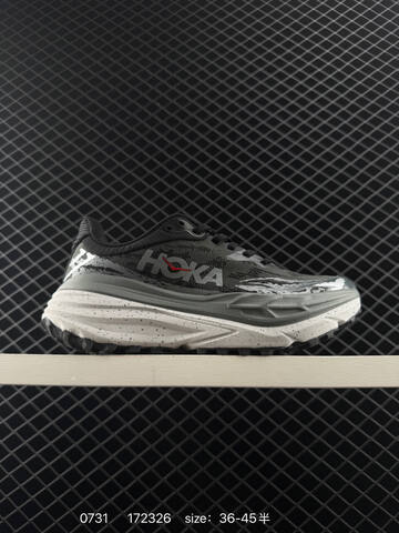 HOKA ONE ONE Mafate Speed 4 Black Grey White EU 36-45 Trail Shoe Trail Running Sneakers - Unisex (BS-86520)