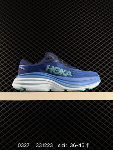 HOKA Bondi 8 Teal Lime Green White Orange EU 36-45 Running Shoe Running Sneakers - Unisex (BS-86279)