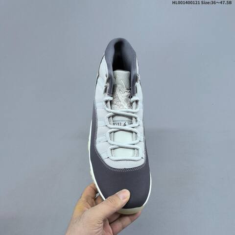 Jordan Air Jordan 11 Retro Gray White Purple 36 47 5 Basketball - Unisex (BS-66900)