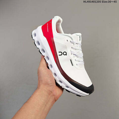 On Cloudvista 2 Waterproof White Red Black EU 36-45 Trail Shoe Trail Running Sneakers - Unisex (BS-69751)