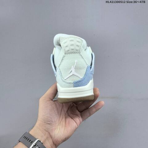 Jordan Air Jordan 4 Retro OG Light Blue White EU 36-47 Basketball - Unisex (BS-65976)