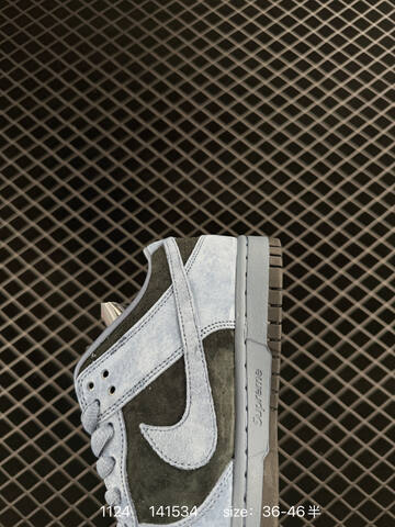 Nike SB Dunk Low x Supreme Purple And Gray With Black Swoosh 36-46 5 Skate - Unisex (BS-74035)