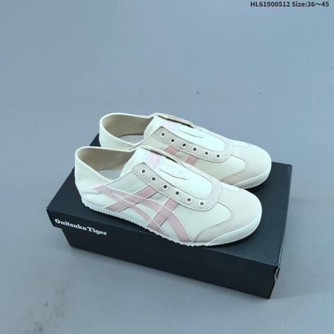Onitsuka Tiger Mexico 66 Slip On Cream Pink Navy EU 36-45 Sneaker Casual Sneakers - Unisex (BS-68843)