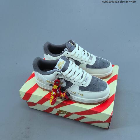 Nike Air Force 1 07 Low Off White Navy Red Grey EU 36-45 Sneaker - Unisex BS-60364